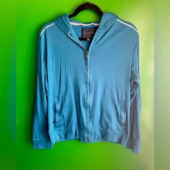 Banana Republic Tops - CLEARANCE! Banana Republic Women’s Blue Zip Up Hoodie Size Medium EUC!